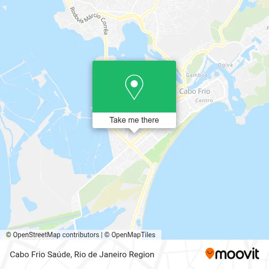Cabo Frio Saúde map