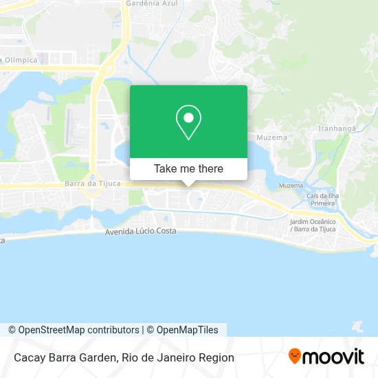 Cacay Barra Garden map
