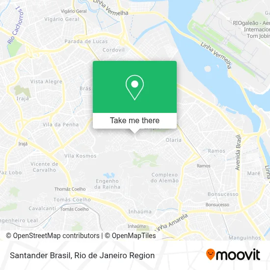 Santander Brasil map