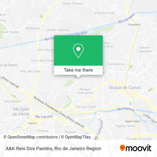 A&K Reis Dos Pastéis map