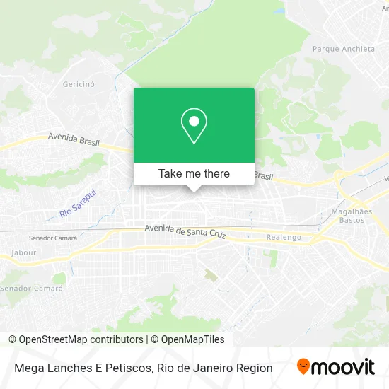 Mega Lanches E Petiscos map
