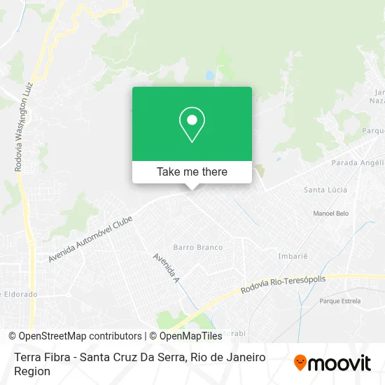 Terra Fibra - Santa Cruz Da Serra map