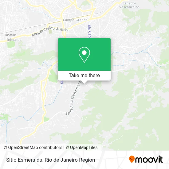 Sitio Esmeralda map