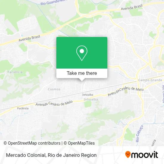 Mercado Colonial map
