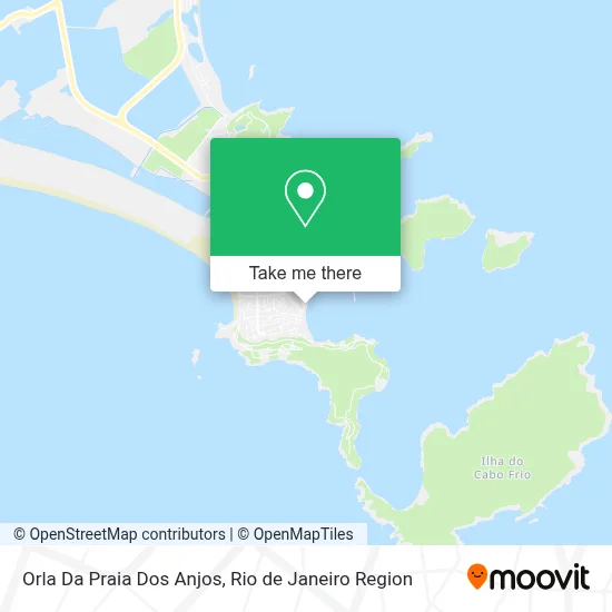 Orla Da Praia Dos Anjos map