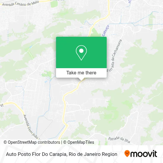 Auto Posto Flor Do Carapia map