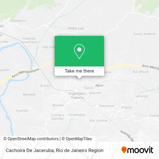 Cachoira De Jaceruba map