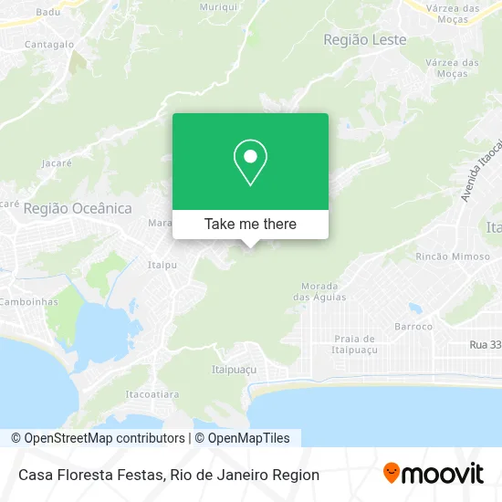 Casa Floresta Festas map