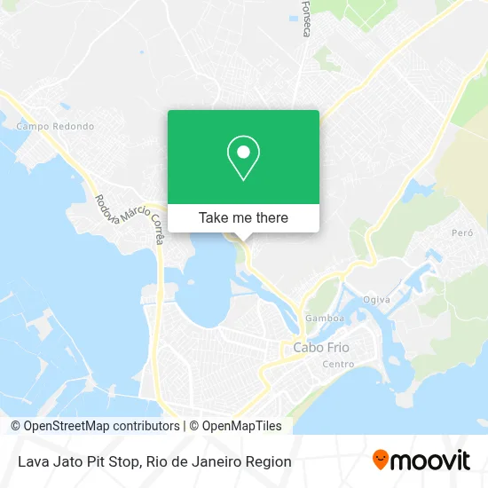 Lava Jato Pit Stop map