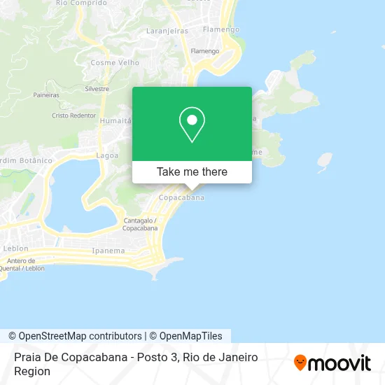 Praia De Copacabana - Posto 3 map