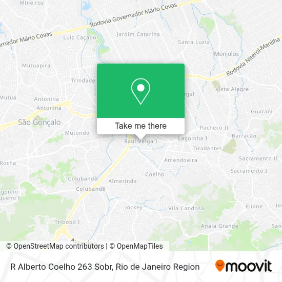 R Alberto Coelho 263 Sobr map