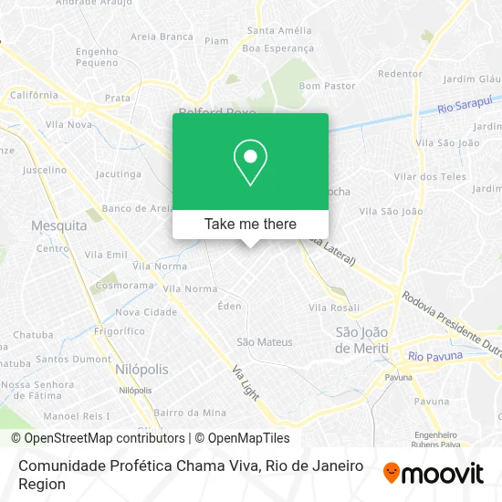 Comunidade Profética Chama Viva map