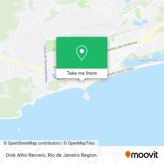 Disk Alho Recreio map