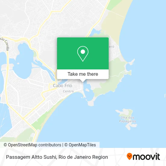 Passagem Altto Sushi map