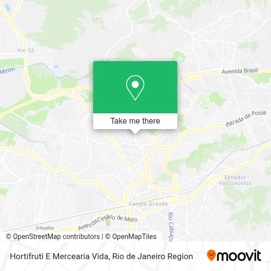 Hortifruti E Mercearia  Vida map