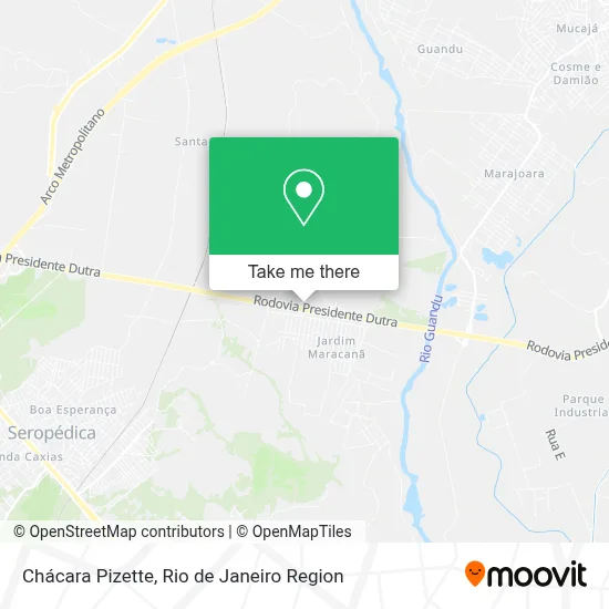 Chácara Pizette map