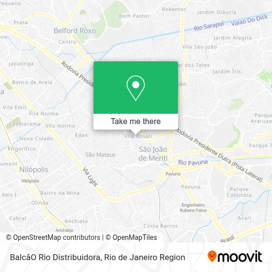 BalcãO Rio Distribuidora map