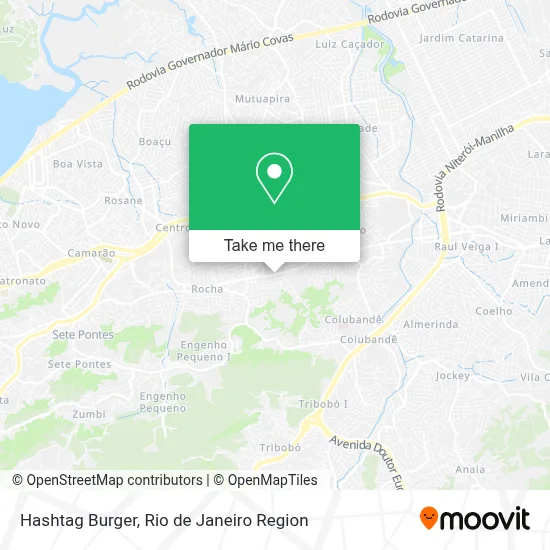 Hashtag Burger map