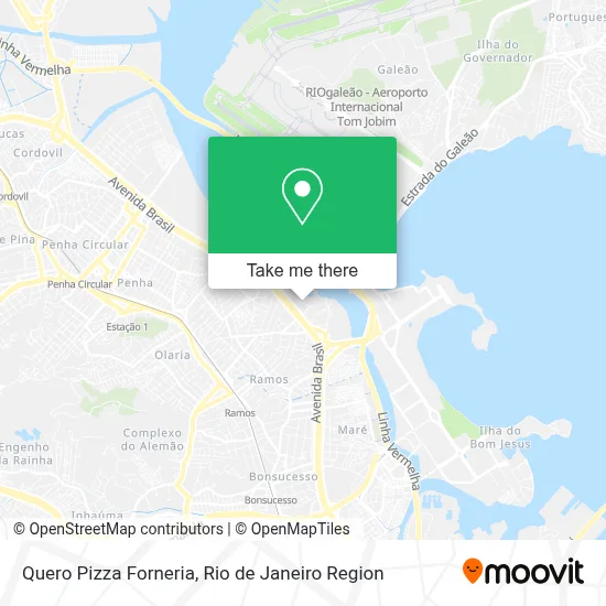 Quero Pizza Forneria map