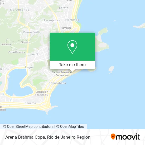Arena Brahma Copa map