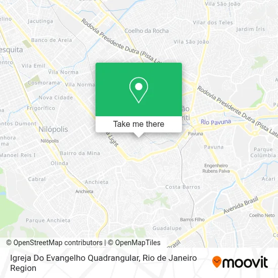Igreja Do Evangelho Quadrangular map