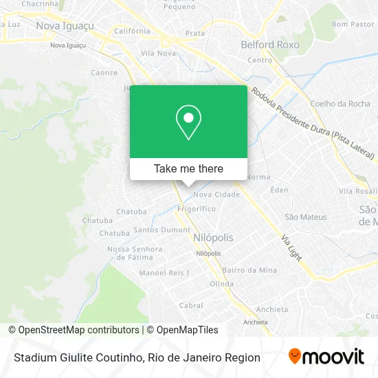 Stadium Giulite Coutinho map