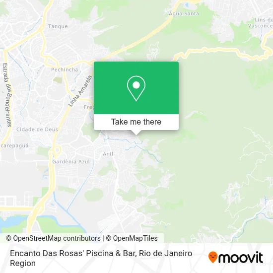 Encanto Das Rosas' Piscina & Bar map