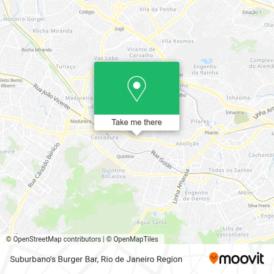 Suburbano's Burger Bar map