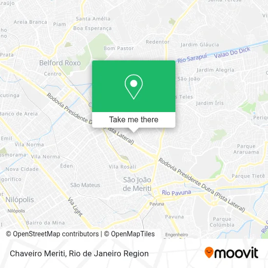 Chaveiro Meriti map