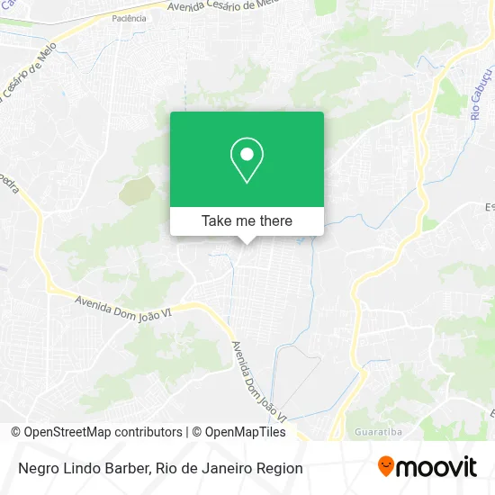 Negro Lindo Barber map