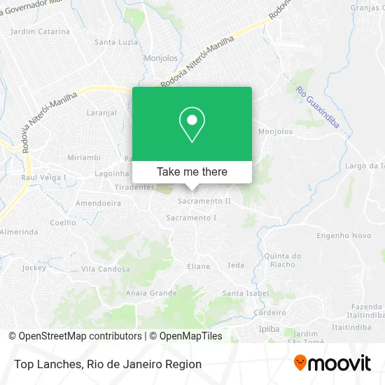 Top Lanches map
