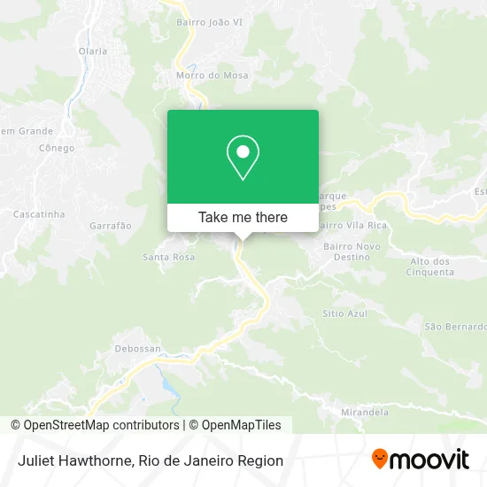 Juliet Hawthorne map