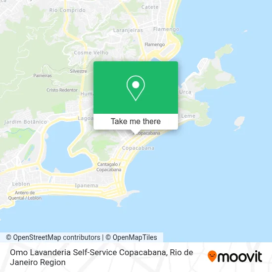 Omo Lavanderia Self-Service Copacabana map