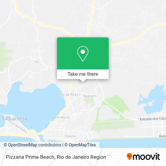 Pizzaria Prime Beach map