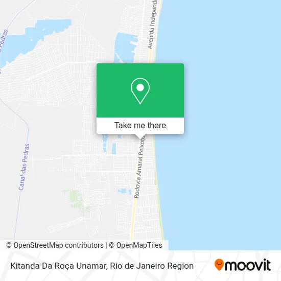 Kitanda Da Roça Unamar map