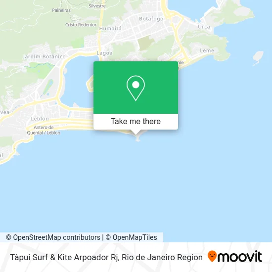Tàpui Surf & Kite Arpoador Rj map