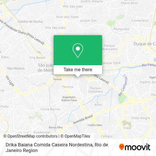 Drika Baiana Comida Caseira Nordestina map