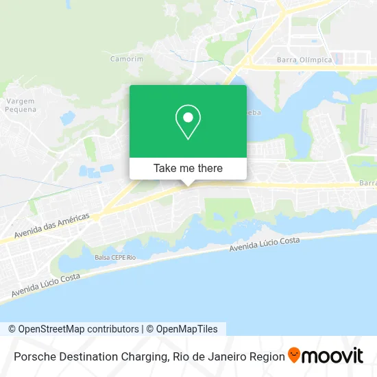 Porsche Destination Charging map