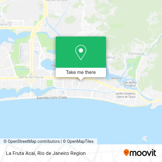 La Fruta Acai map