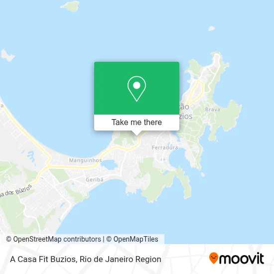 A Casa Fit Buzios map