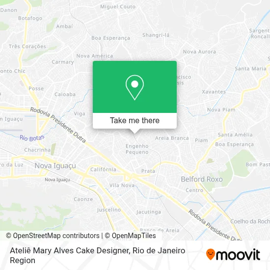Ateliê Mary Alves Cake Designer map
