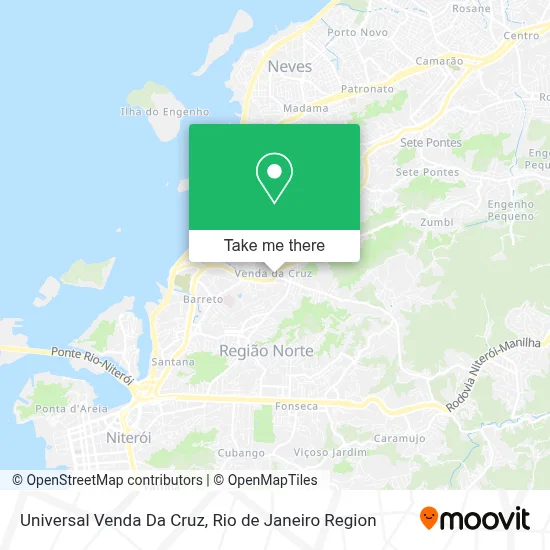 Universal Venda Da Cruz map