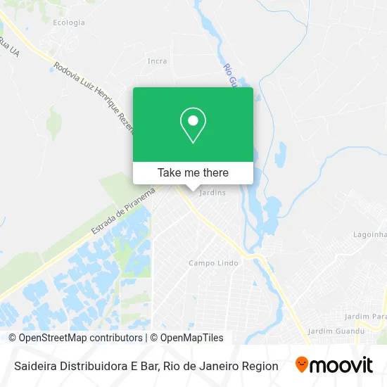 Saideira Distribuidora E Bar map