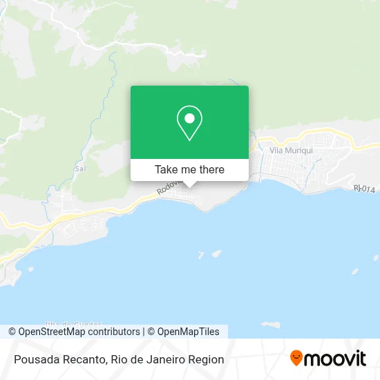 Pousada Recanto map