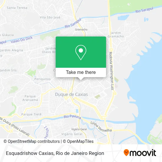 Esquadrishow Caxias map