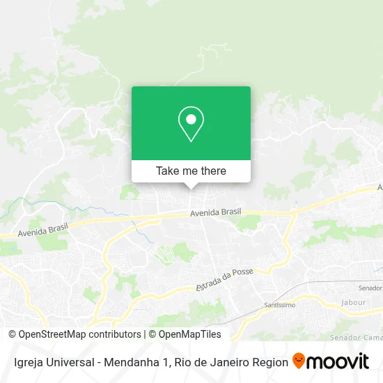 Igreja Universal - Mendanha 1 map