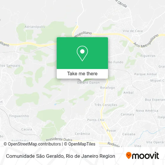 Comunidade São Geraldo map