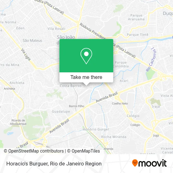 Horacio's Burguer map