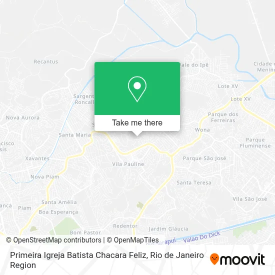 Primeira Igreja Batista Chacara Feliz map