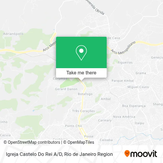Igreja Castelo Do Rei A/D map